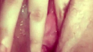 i caught my ex rubbing her tight wet pussy and jerked my small dick watching