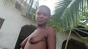 hey that crazy bitch strips and teases wild at stepdad's mansion outdoors ripping clothes everywhere