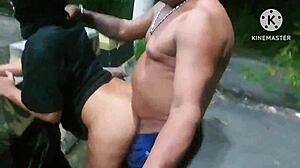 Hubby drags hot wife friend to sex street for cuckold flashing and fucking thrills?