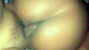 explosive reverse cowgirl petite shakes ass on big black cock!