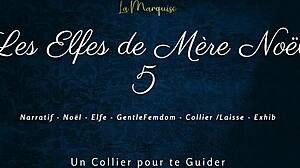 french femdom elves leash you with dirty talk on mother's noël night