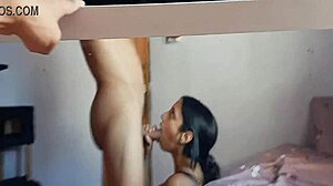 garganta profunda devours massive latina cock in intense deepthroat action