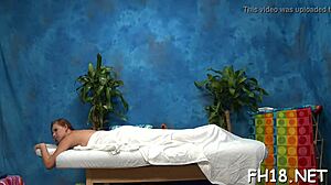 BEAUTIFUL OILED TEEN DRILLED ROUGH BY OLD RUBBER COCK AFTER MASSAGE LICK