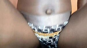 pretty african teen arrives eager for her special christmas pounding