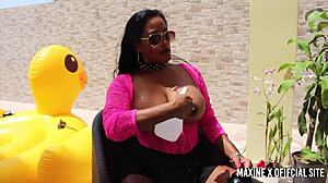 i head to the pool craving to ram this dildo deep in my soaking wet huge clit cunt till i squirt everywhere