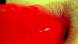 Young Blonde Gapes Open Ass for Huge Dildos