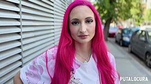 i caught busty geek victoria arias in hot balloon contest now she rides my cock cowgirl style begging for cum