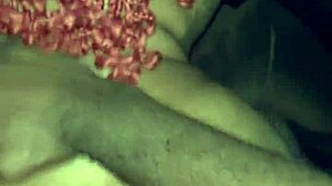 amateur ebony couple fucks doggystyle with hair pull and massive creampie backshot