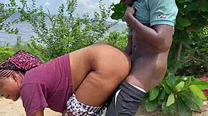 Crazy Outdoor Fucking at Lagos Lagoon with Squirting Girlfriend and Rough Quickie