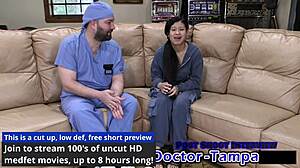 dr tampa, this bratty cheerleader orphan needs your physical exam on her shaved pussy now