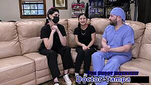 dr tampa, this bratty cheerleader orphan needs your physical exam on her shaved pussy now