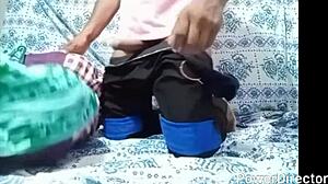 Indian Amateur Wife Bent Over Bathroom Sink Taking Massive Black Cock Doggy In HD