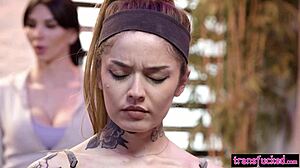 Teen Shemale Yoga Instructor Emma Rose Pounds Big Ass Jewelz Blu