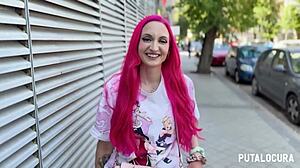 i caught busty geek victoria arias in hot balloon contest now she rides my cock cowgirl style begging for cum