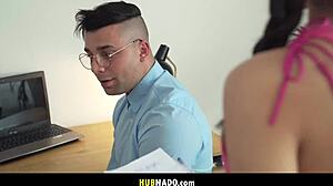 tasha lustn catches friendzoned guy jerking to her pics then rides him hard