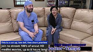 dr tampa, this bratty cheerleader orphan needs your physical exam on her shaved pussy now