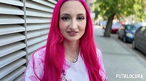 i caught busty geek victoria arias in hot balloon contest now she rides my cock cowgirl style begging for cum