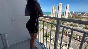 visited hot neighbor and savored his pale thick cock