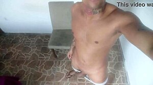 small cock throbs hard in solo masturbation frenzy for desperate fans