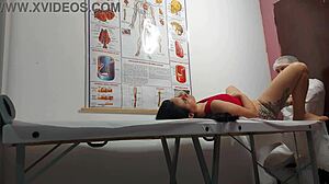 brazilian patient moans as gyno fingers ass then barebacks swollen pussy