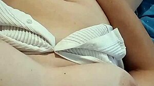 that milf secretary with big natural tits masturbates hard in panties pov outside work hours