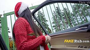 ready for sexy santa teen to deliver public outdoor cash fuck surprise?