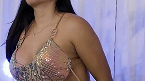 curvy mexican verito's thick pussy lips shine in athletic casting interview