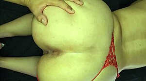 Curvy hottie tempts with her huge tits and thick ass curves