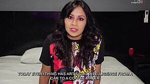 la ia está invadiendo mi porno, mira cómo me follo esta colombiana petite en pov doggystyle