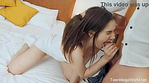 simona purr this beauty bends over rides my dick cowgirl to pay room rent with cum on ass