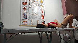 brazilian patient moans as gyno fingers ass then barebacks swollen pussy