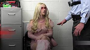 Pervz Interrogates Feisty Blondes With Public Gangbang Punishment In Shop