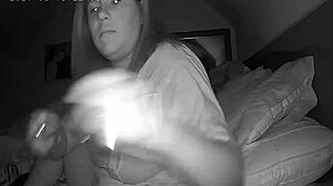 whoa milf jackhammers that clit hard before bed... spy cam catches every moan! 🔥😈