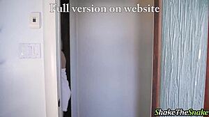 shake that snake while i fuck your tight teen pussy during scary movie