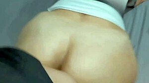 Mom's huge ass bounces wildly doggy style homemade! Give it to me?