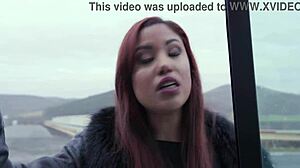 Wet hitchhiker Venus takes 7on1 ATM DAP rough gangbang gapes pee shower swallow