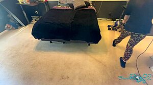 Hey just vacuuming my bedroom with this brunette milf vibe 😏🧹