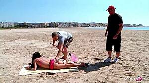 mature spanish wife picked up at beach for hotel rough anal pounding