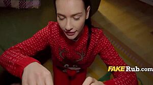 ready for sexy santa teen to deliver public outdoor cash fuck surprise?