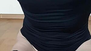 black stockings hug her curves as she takes deep anal pounding relentlessly