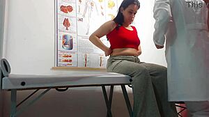 brazilian patient moans as gyno fingers ass then barebacks swollen pussy