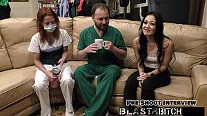 Blaire Celeste's lips wrap tight around cock before pussy cum blast