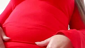 colombian stepmom's giant cameltoe dress hides juicy masturbation for stepson