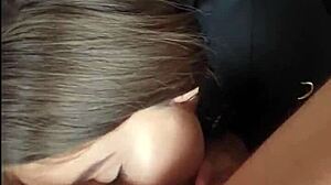 pov watch this submissive teen 18+ slut rim my ass deep while stroking hard