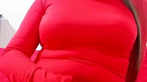 colombian stepmom's giant cameltoe dress hides juicy masturbation for stepson