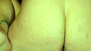 Milf's Deep Pregnant Creampie Overflows Her Belly