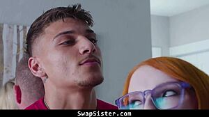 stepsisters go viral sucking stepbros huge cocks instead of tiktok dancing 😂🍆💦 cowgirl doggy orgy swap