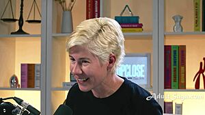 imagine brunette pornstar fingering big ass solo during hardcore casting interview