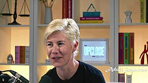 imagine brunette pornstar fingering big ass solo during hardcore casting interview