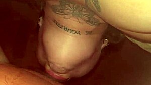 garganta profunda amateur latina blonde deepthroats big cock for facial cumshot explosion!